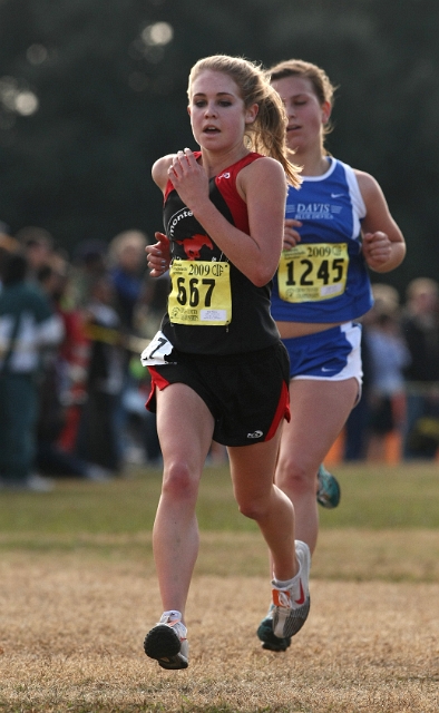 2009 CIF XC Girls D1-165.JPG - 2009 California CIF Cross Country Championships, Woodward Park, Fresno, California